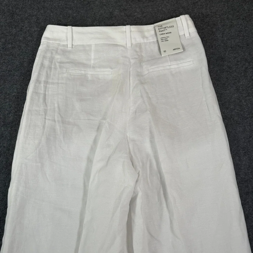Aritzia White Wide Leg Pants